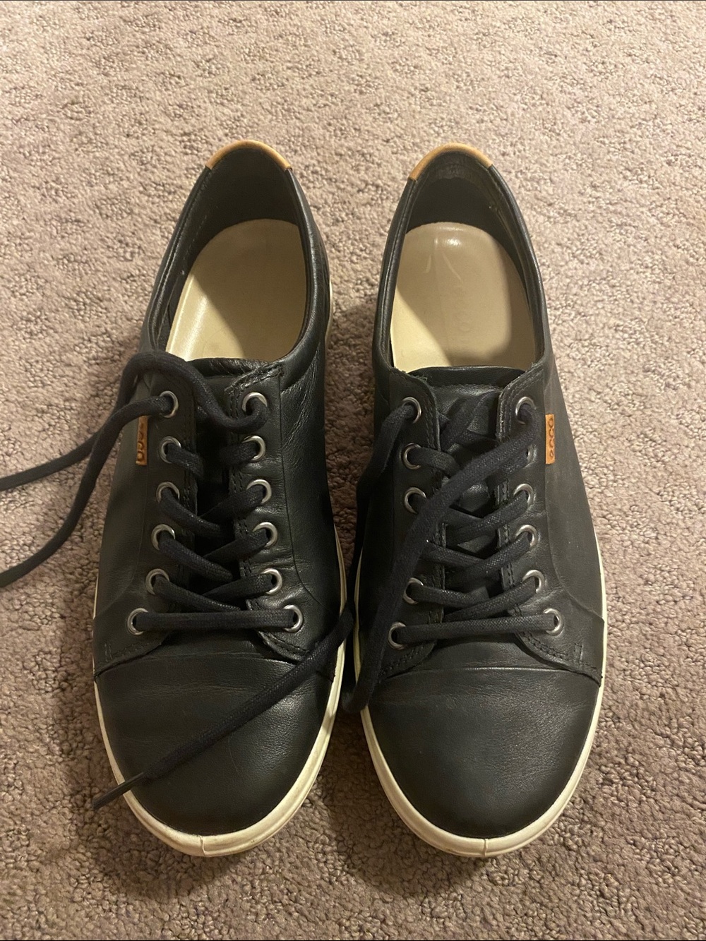 Women’s Black Casual Leather Sneakers - Ecco